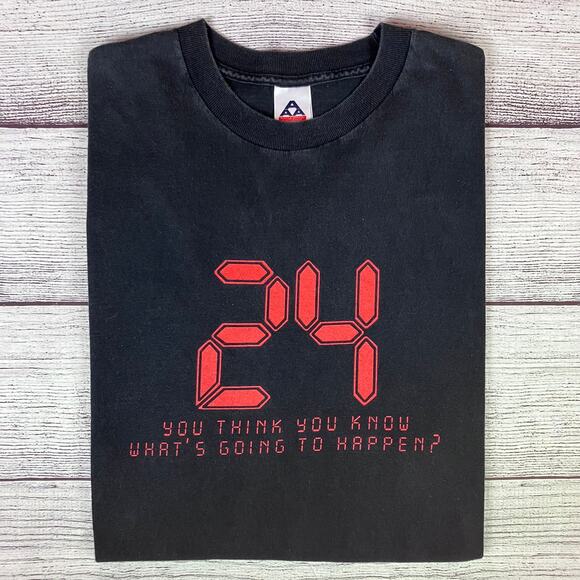 Vintage 24 Jack Bauer TV Show Promo T-shirt - Picture 1 of 7